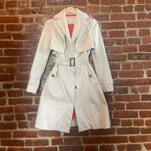 Anthropologie Tailored Belted Trench Coat - Size 0